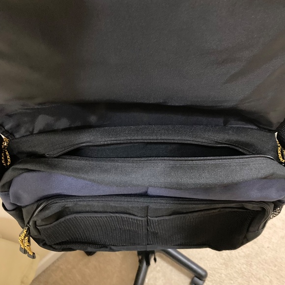 University of Michigan Messenger Bag, Blue, 17" x 14" x 4" - Picture 4 of 15